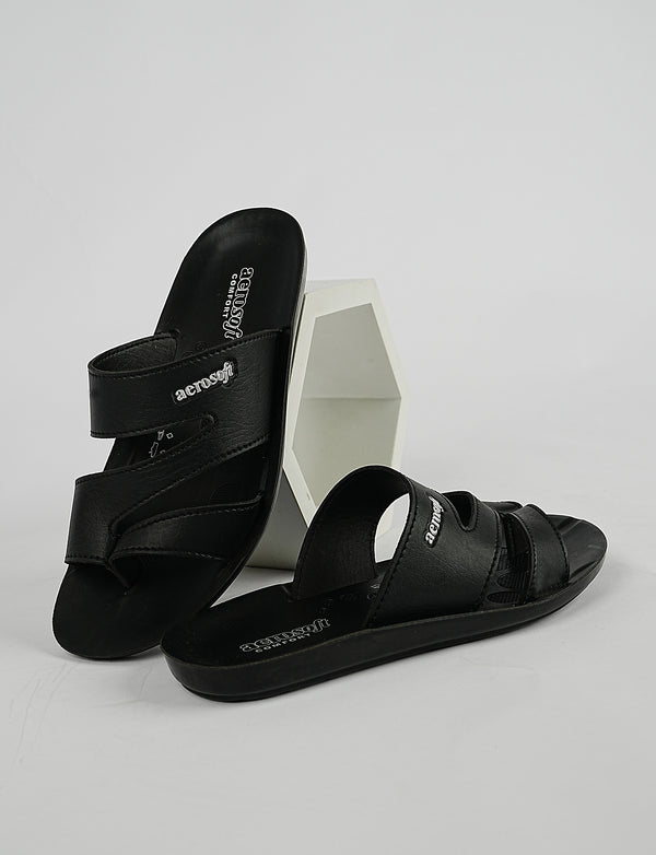 MEN SLIPPER MG-9023 BLACK