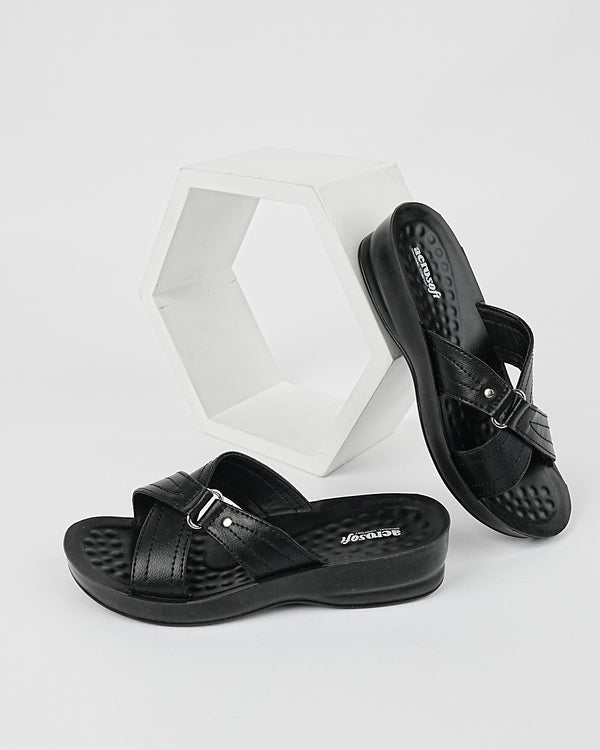WOMEN SLIPPER C-3909 BLACK