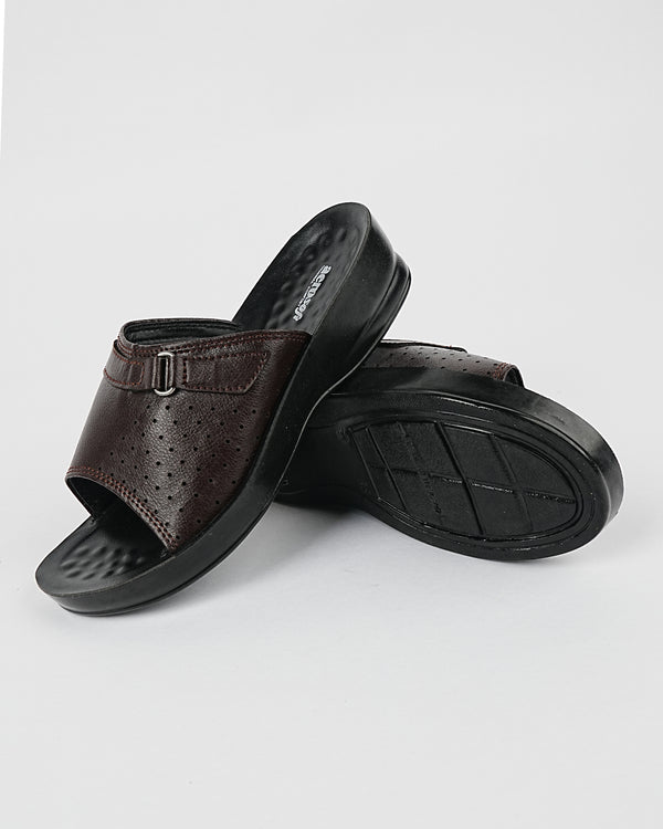 WOMEN SLIPPER C-3910-BROWN